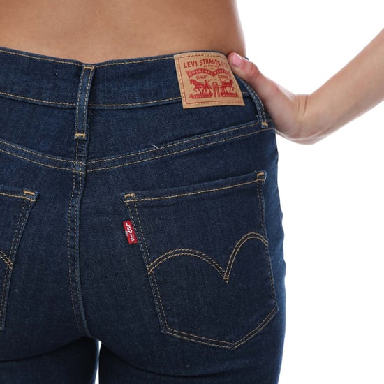 Women's Levis 720 High Rise Super Skinny Jeans in Dark Blue