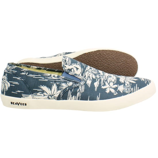 Seavees Baja Beachcomber Herenschoenen Navy Plimsolls - Image 4