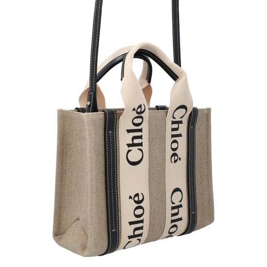 Chloé Small Woody Tote Bag Black