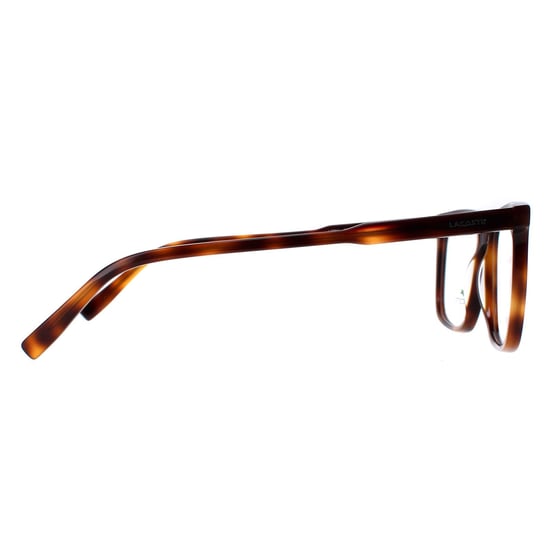 Lacoste Square Unisex Brown Havana Burgundy Glasses