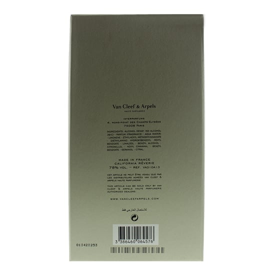 Van Cleef & Arpels California Reverie Eau De Parfum 75ml Spray For Her