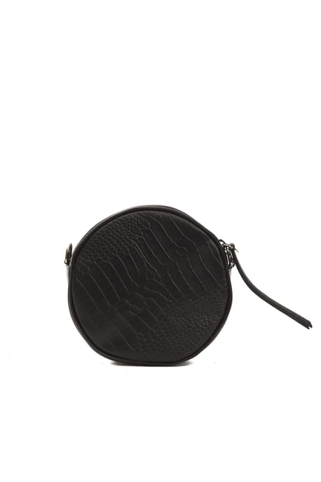 Pompei Donatella Vrouwen Zwart Leren Crossbody Tas - Image 3