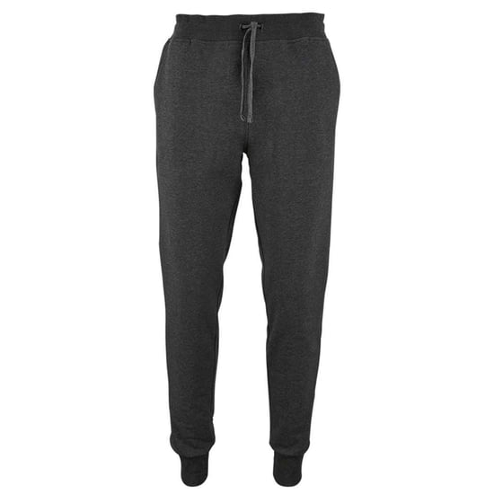 SOLS Heren Jake Polycotton Slim Joggingbroek (Houtskoolmelange) - Image 1