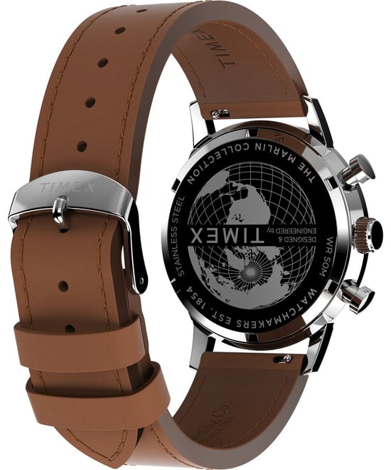 Timex Marlin Chrono Heren Horloge Bruin TW2W10100 - Image 4