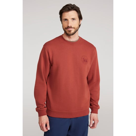 Mountain Warehouse Heren Sweatshirt met ronde hals (Roest) - Image 1
