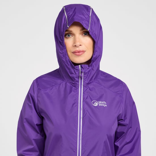 North Ridge Women's Speed Lightweight & Water Resistant Running Jacket with Adjustable Hood