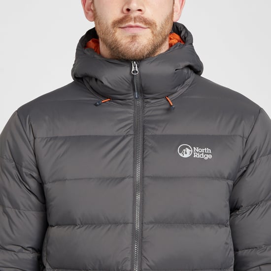 North Ridge Men's Tech Down II Puffer Jacket with Removable Adjustable Hood