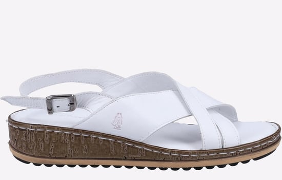 Hush Puppies Elena Cross Over Wedge Sandalen LEER Dames - Image 1