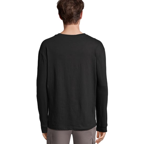 SOLS Unisex volwassen Pioneer T-shirt met lange mouwen (Diep zwart) - Image 2
