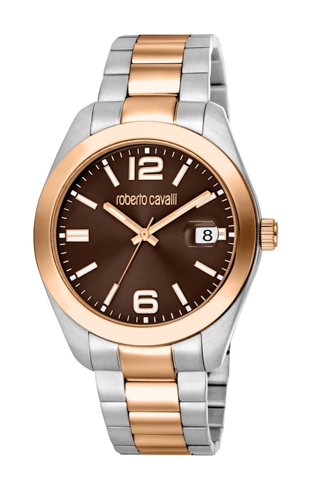 RC5G051M0085 Roberto Cavalli Mens Quartz Brown Stainless Steel 10 ATM 41 mm Watch