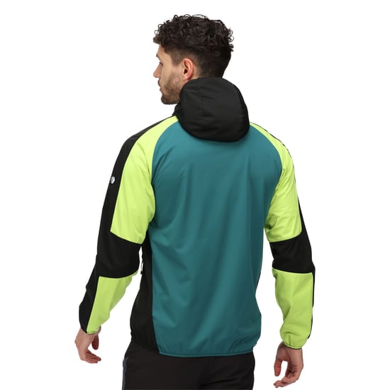 Regatta Heren Tarvos V Soft Shell Jas (Helder kiwi/Pacifisch groen) - Image 6