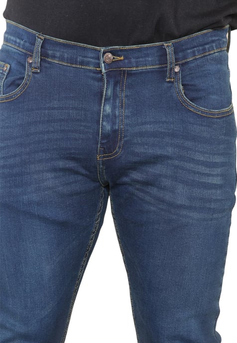 MYT Heren skinny fit jeans stretch denim in donkerblauw - Image 4