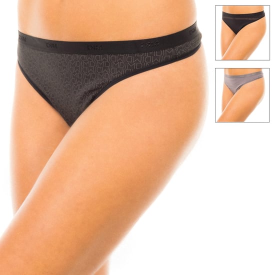 Pack-3 Cotton Strech Thongs with inner lining D4C19 woman