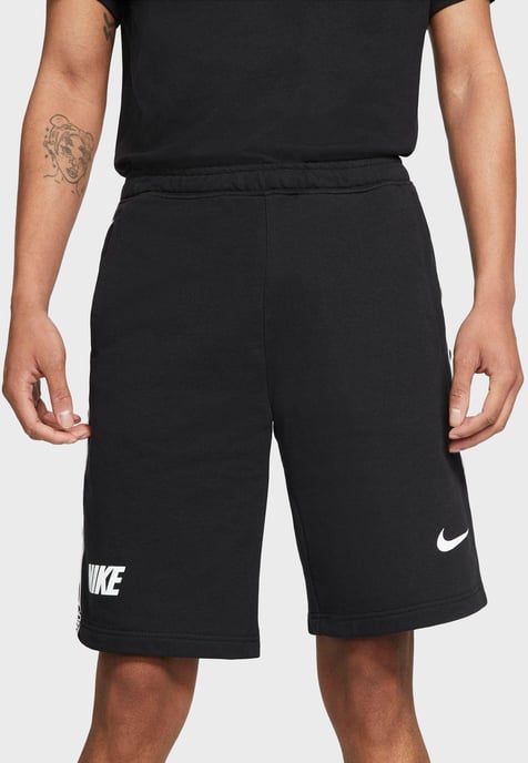 Nike NSW Repeat Heren Fleece Shorts Zwart - Image 3