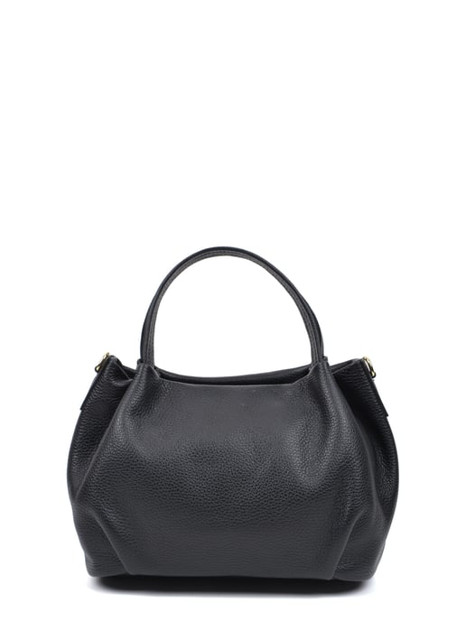 Anna Luchini SS22 AL 1437 Zwart Rundleer Tas - Image 1