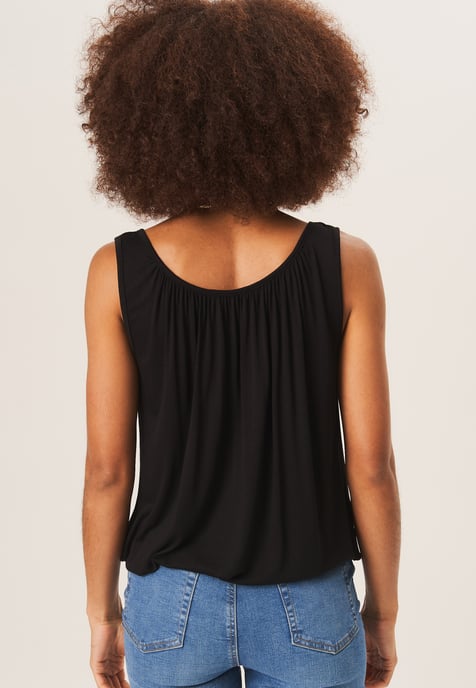 Rouse hals oversized mouwloze top - Image 3