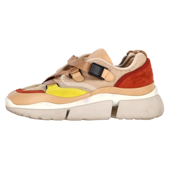 Chloé Sonnie Lage Sneakers in Multicolor Leer en Gaas - Image 5