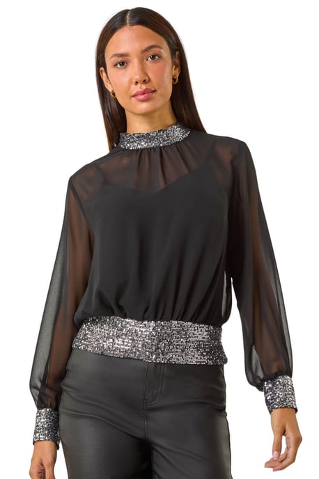 Sequin Detail Top - Image 1