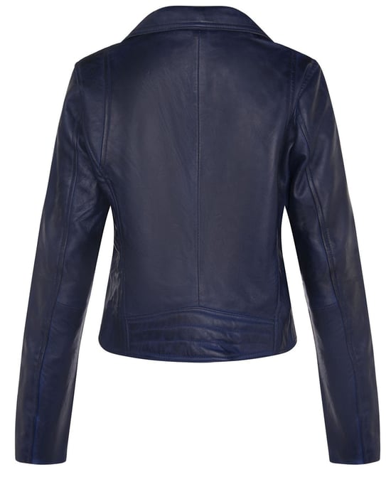 Classic Women's Brando Leather Biker Jacket from Loughton