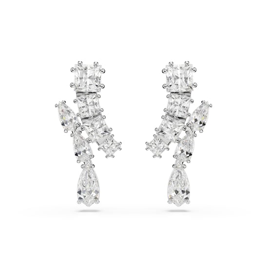 Swarovski 'Matrix' Dames Oorhangers van Basismetalen met Dangle - Zilver 5700418 - Image 1