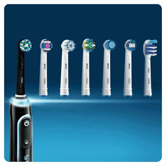 Oral-B CrossAction Black Toothbrush Heads Pack Of 4 Replacement Refills
