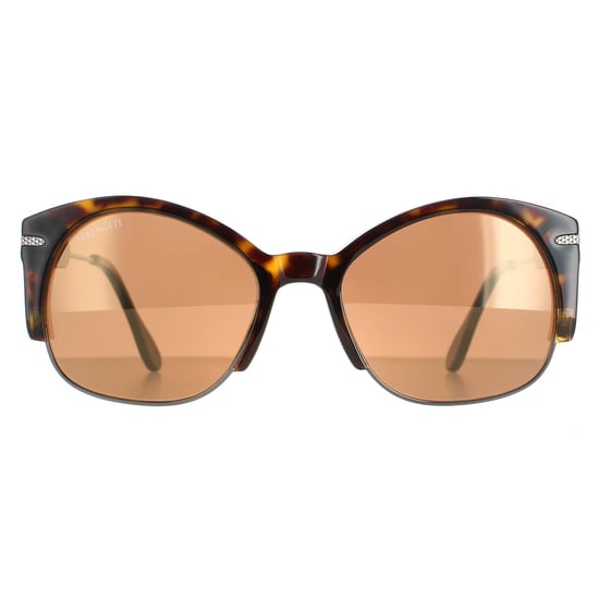 Serengeti Semi Rimless Womens Gunmetal Tortoise Polarized Drivers Gold Vinita