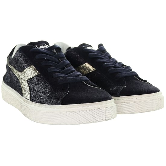 Diadora Montecarlo Glitter Vuil Dames Zwarte Sneakers - Image 2