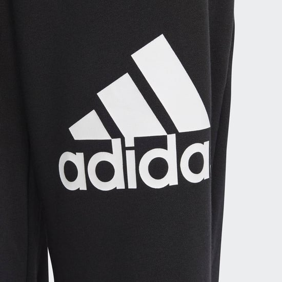 Boy's adidas Juniors Essentials Cotton Joggers in Black - Image 5