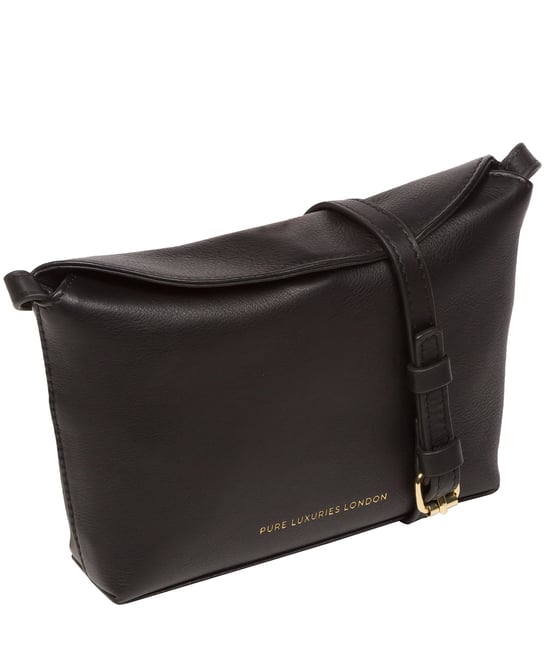 'Lolo' Black Nappa Leather Cross Body Bag