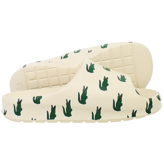 Lacoste Serve Slide 2.0 223 3 SMA Mens Beige Sliders - Image 4