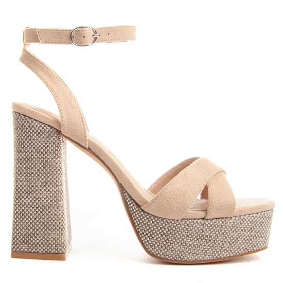 Montevita Heel Sandal Festsand8 In Beige - Image 1