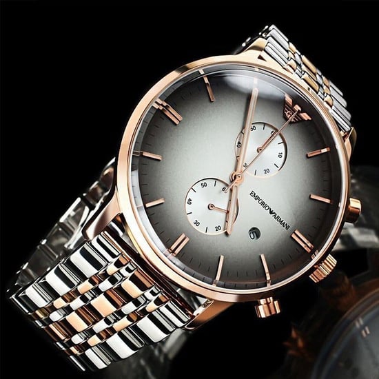 Emporio Armani AR1721 Heren Gianni Horloge Twee Toon - Image 5