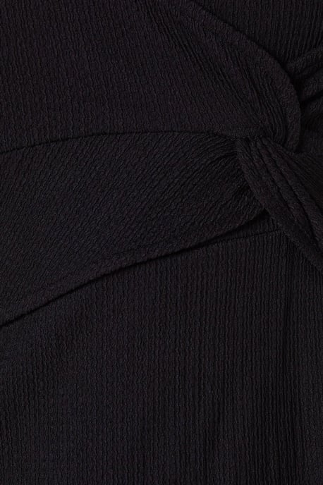 Angel Sleeve Knot Detail Mini Dress