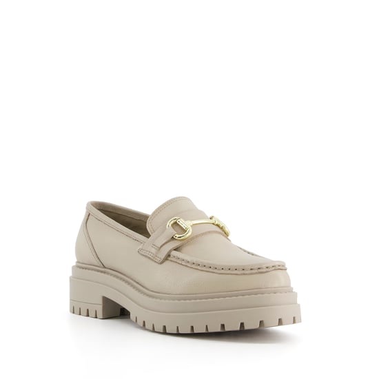 Dune Ladies GALLAGHER Cleated-Sole Leather Snaffle-Trim Loafers - Image 1