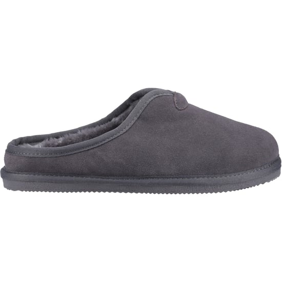 Hush Puppies Conrad Suède Herenpantoffels Grijs - Image 5