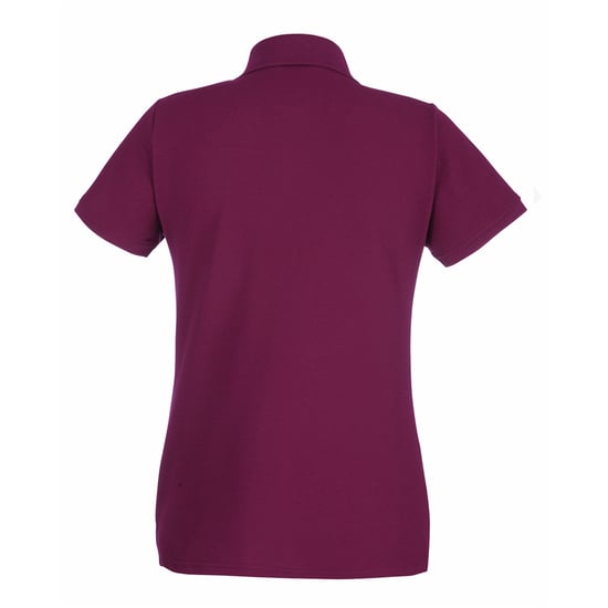 Fruit Of The Loom Ladies Lady-Fit Premium Short Sleeve Polo Shirt (Burgundy)