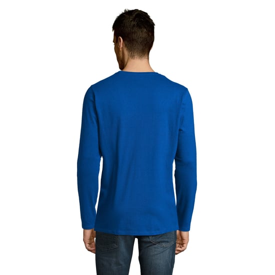 SOLS Heren Imperial Katoenen T-shirt met lange mouwen (Koningsblauw) - Image 2