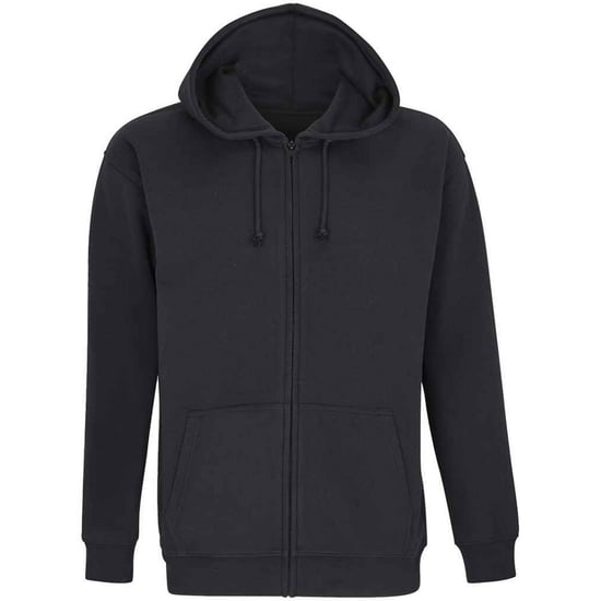 SOLS Unisex Carter Full Zip Hoodie voor volwassenen (Zwart) - Image 1