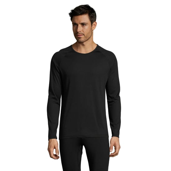 SOLS Heren Sport T-shirt met lange mouwen (Zwart) - Image 1
