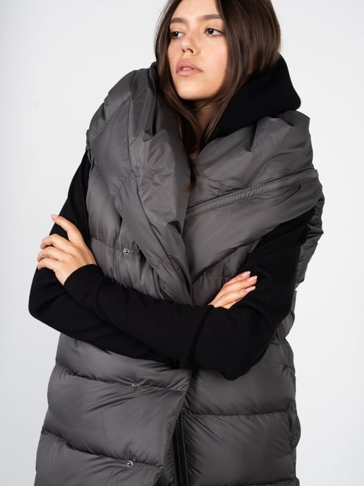 La Haine Inside Us hesje Down Vest Unisex Vrouw Grijs - Image 4