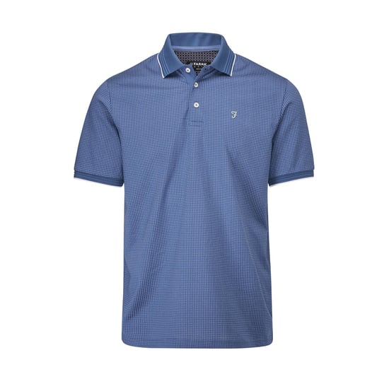 Farah Heren Ferris Poloshirt (Schemerig blauw/wit) - Image 1