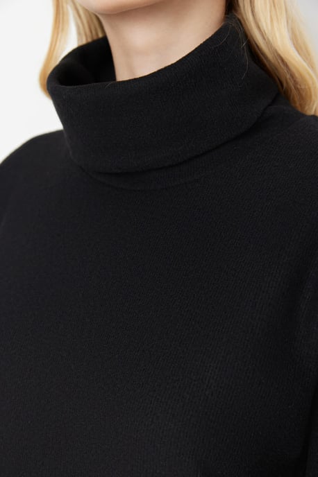 Trendyol Vrouw/Meisje Off-shoulder Coltrui Verschuiving Midi Jurk - Image 3