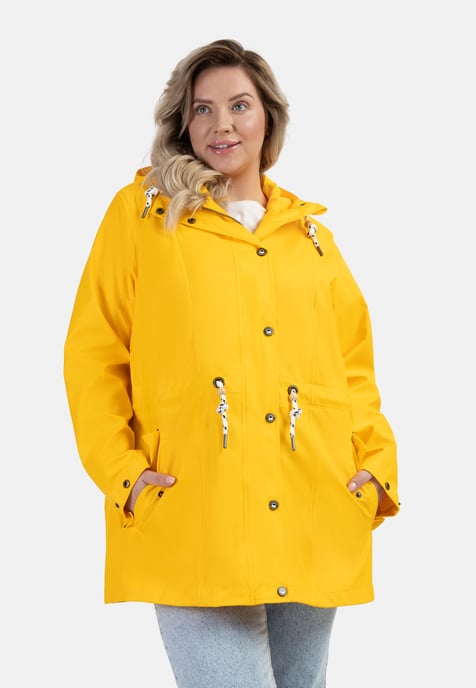 Schmuddelwedda Grote maat regenjas bridgeport Dames geel - Image 3