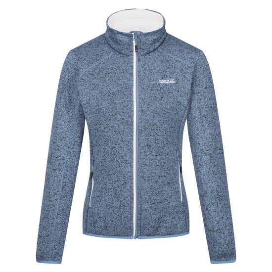 Regatta Dames/Dames Newhill Marl Full Zip Fleecejack (Koronetblauw/Wit) - Image 1
