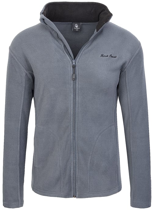 Rock Creek Fleecejacke Hellgrau