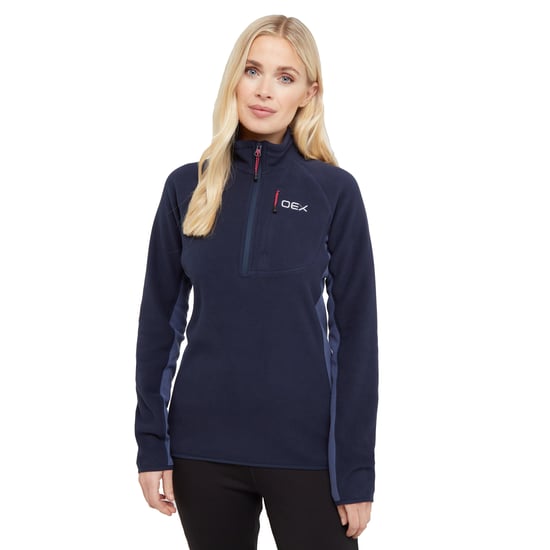 OEX Women's Ardmore Half Zip Fleece with Chest Pocket, Warm & Lightweight Mid-layer