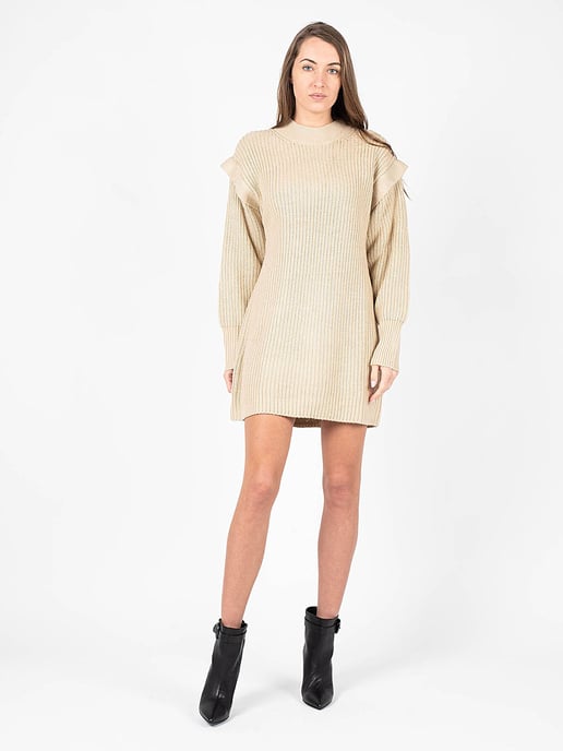 Silvian Heach Dress Woman's Beige