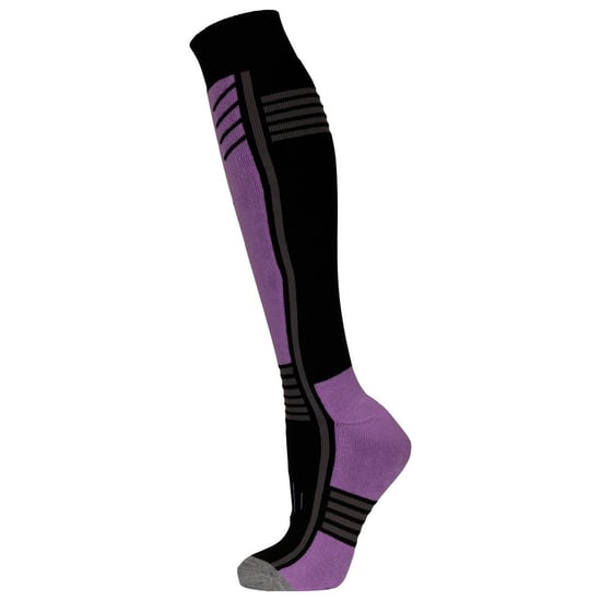 Trespass Unisex Adult Icy Skisokken (Zwart/Paars) - Image 3
