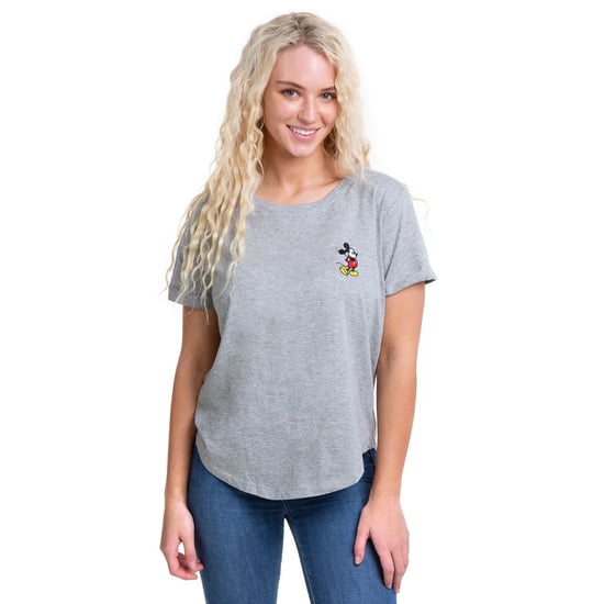 Disney's Women's Mickey Pose Grey Heather T-shirt - Image 1