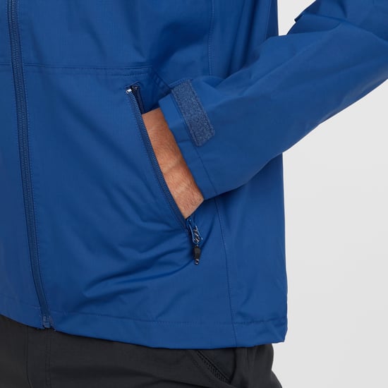 Berghaus Men's Stormcloud Waterproof Jacket with Adjustable Hood and Drawcord Hem, Breathable, Lightweight & Durable Technical Raincoat, Blue